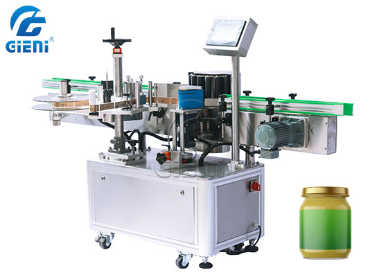 Ononderbroken Verticale Ronde Glasfles Etiketteringsmachine Hoge Precisie